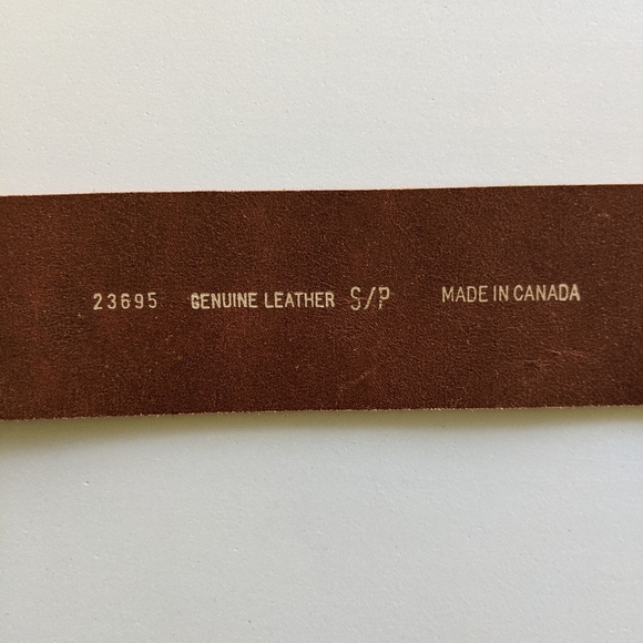 Brown distressed boho style leather belt - Picture 6 of 6
